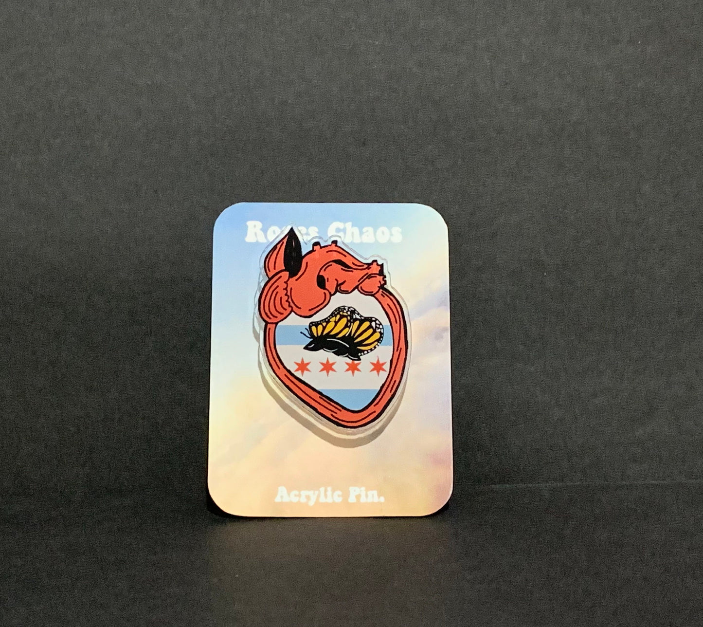 Corazón Inmigrante pin